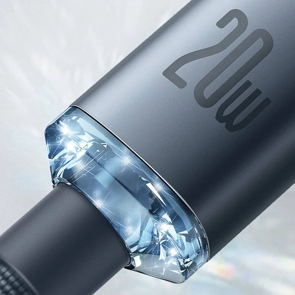 Baseus Crystal Shine Series kabel USB-C/Lightning (20W) 1,2m fialový - Kabely - Obrázek YJRL100501