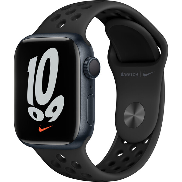 Apple Watch Nike Series 7 41mm inkoustový hliník s antracitovým/černým ...