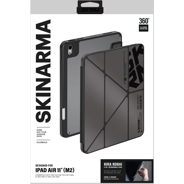 SKINARMA-Kira-Kobai-pouzdro-iPad-Air-11-2025-2026-Gunmetal