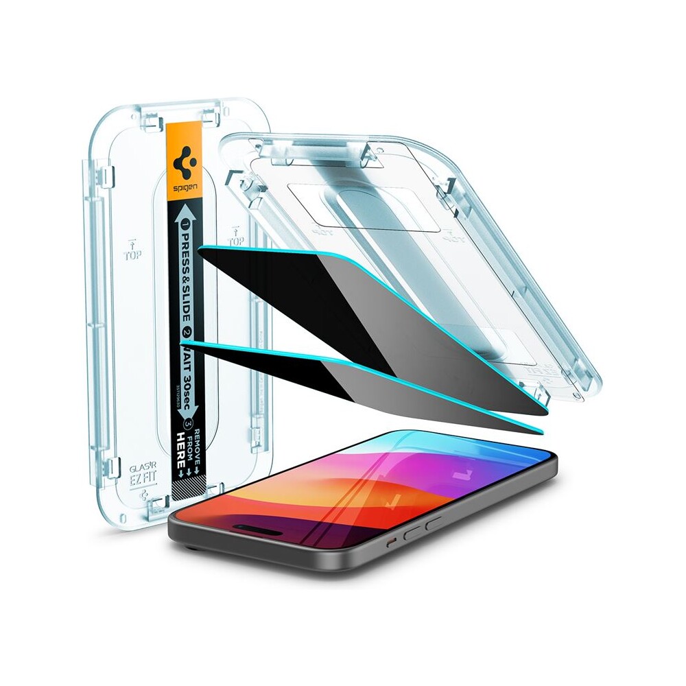 Spigen-Glass-tR-EZ-Fit-Privacy-2-Pack-tvrzene-sklo-iPhone-16-15-cire