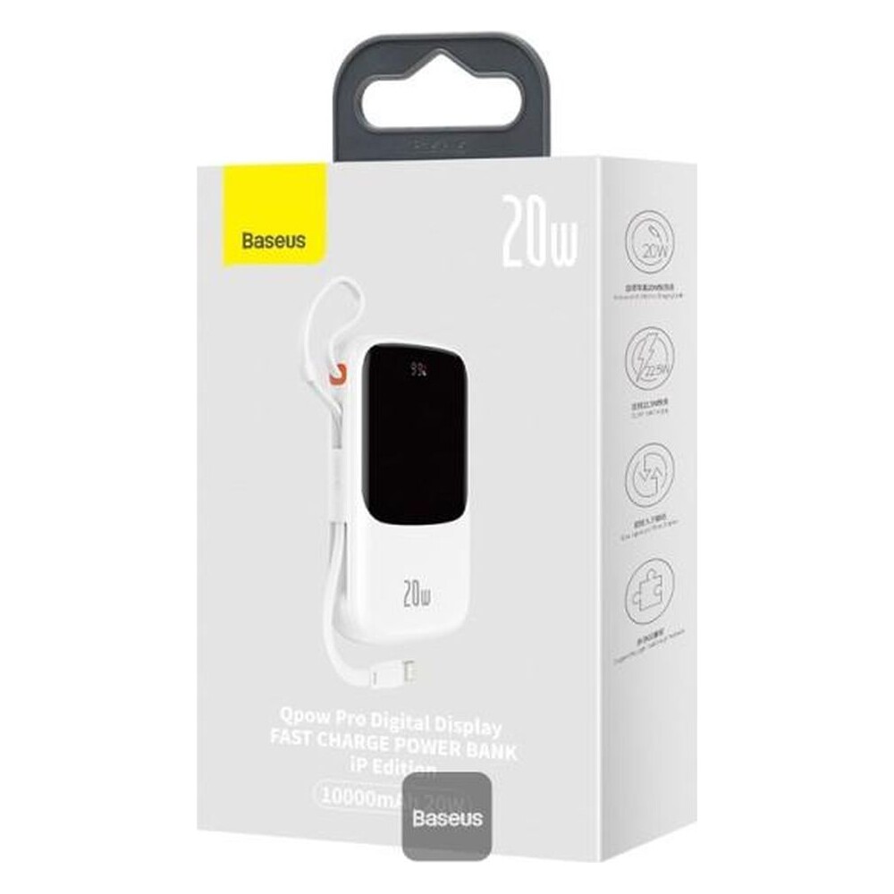 Baseus-Qpow-Pro-10000mAh-20W-s-kabelem-Lightning-bila