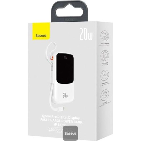 Baseus-Qpow-Pro-10000mAh-20W-s-kabelem-Lightning-bila