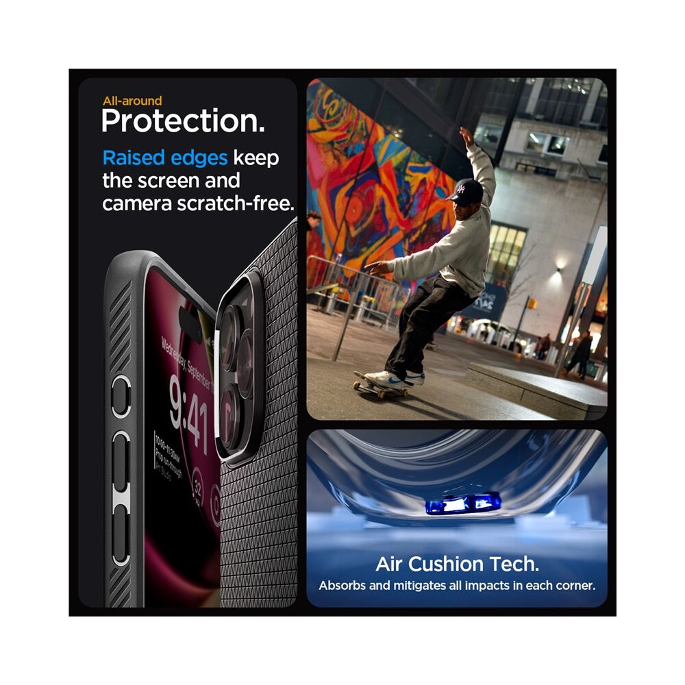 Spigen-Liquid-Air-kryt-iPhone-15-Pro-Max-matne-cerny