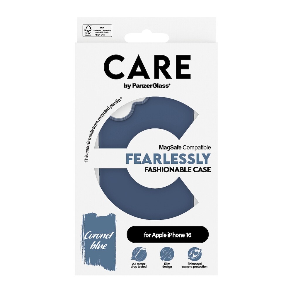 PanzerGlass-CARE-kryt-Apple-iPhone-16-MagSafe-Fearlessly-modry
