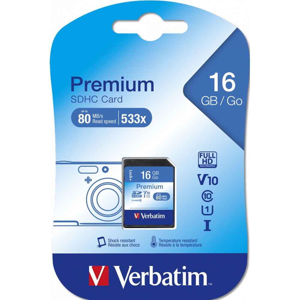 Verbatim-Premium-SDHC-16GB