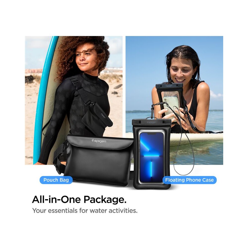 Spigen-Aqua-Shield-Floating-vodeodolne-pouzdro-WaterProof-Waist-Bag-A621-Set-cerny