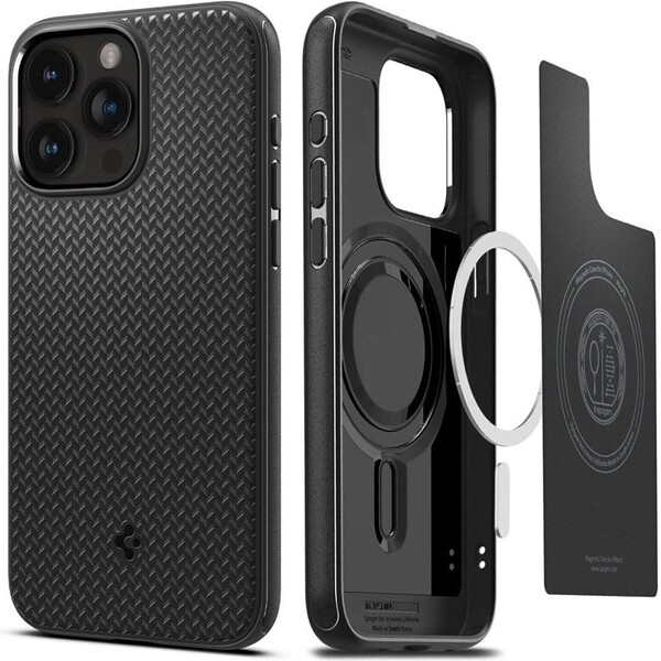 Spigen-Mag-Armor-MagFit-kryt-iPhone-15-Pro-matne-cerny