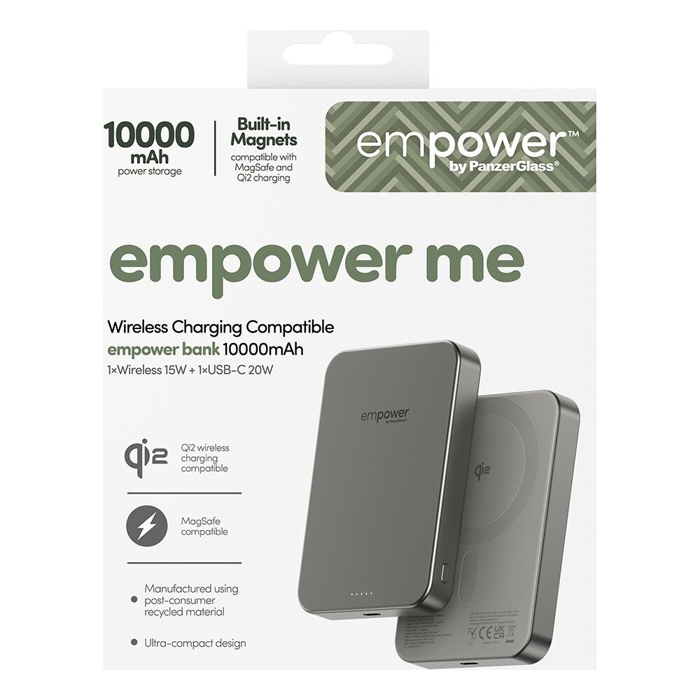 PanzerGlass-empower-bezdratova-Qi2-powerbanka-10000-mAh-MagSafe-seda