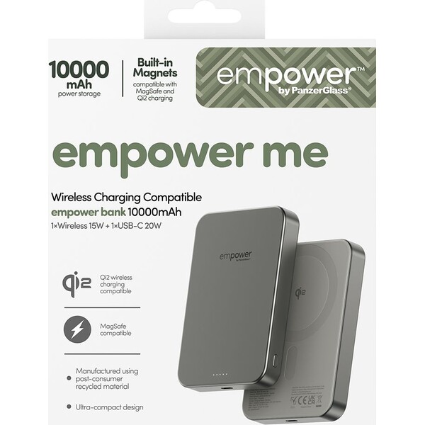 PanzerGlass-empower-bezdratova-Qi2-powerbanka-10000-mAh-MagSafe-seda