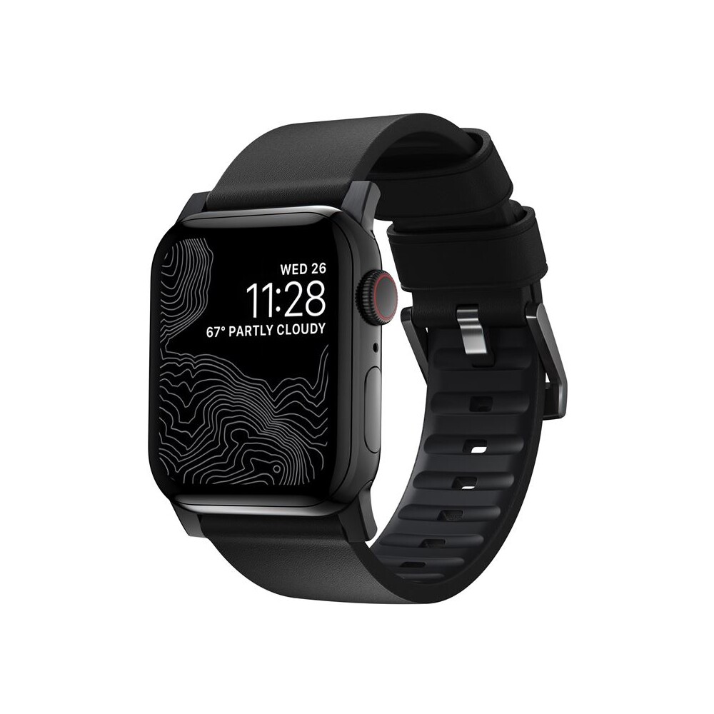 Nomad-Active-Strap-Pro-hydrofobni-kozeny-reminek-Apple-Watch-49-45-44-42mm-cerny-cerny