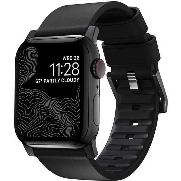 Nomad-Active-Strap-Pro-hydrofobni-kozeny-reminek-Apple-Watch-49-45-44-42mm-cerny-cerny