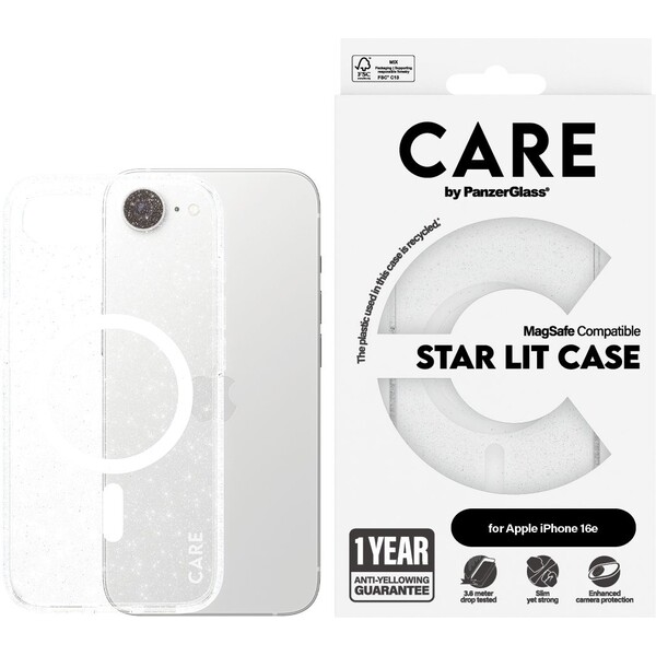 PanzerGlass-CARE-kryt-Apple-iPhone-17e-16e-MagSafe-Star-Lit-trpytivy-bily
