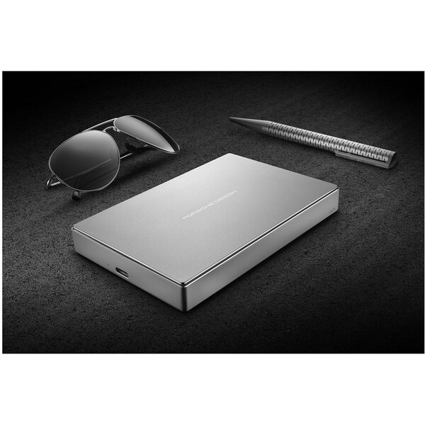 LaCie Porsche Design Mobile 4TB HDD USB 3.0 typ USB-C stříbrný
