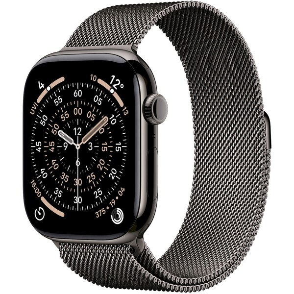 Apple-Watch-Series-11-Cellular-46mm-Bridlicove-sedy-titan-s-bridlicove-sedym-milanskym-tahem-S-M