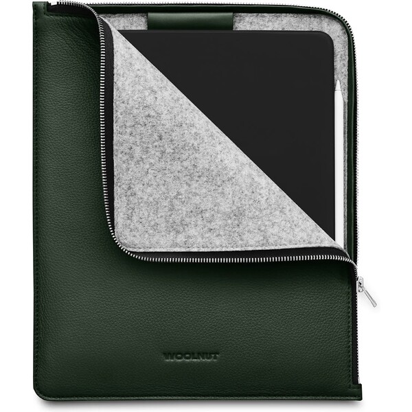 Woolnut-Leather-Folio-kozene-pouzdro-iPad-Pro-12-9-iPad-Pro-13-iPad-Air-13-tmave-zelene