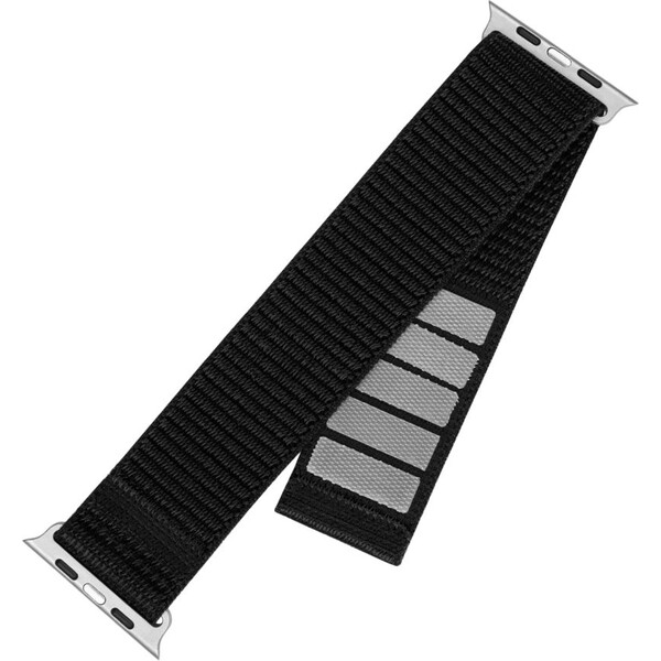 FIXED-Nylon-Sporty-Strap-reminek-Apple-Watch-38-40-41mm-cerny