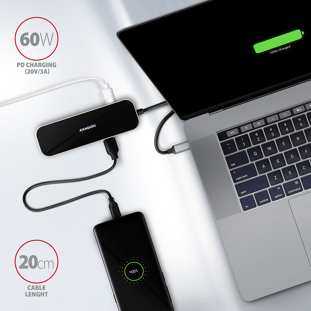 AXAGON-USB-hub-3x-USB-A-HDMI-RJ-45-kabel-USB-C