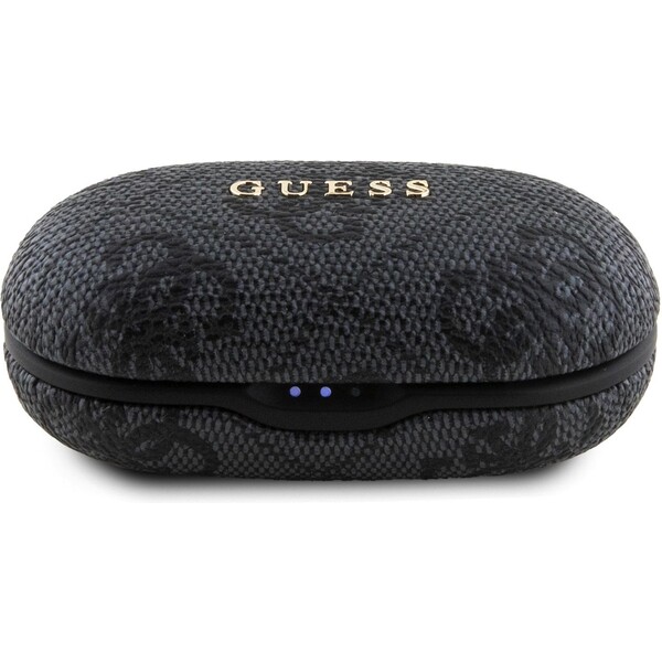 Guess-True-Wireless-4G-PU-Metal-Logo-BT5-3-Stereo-Earphones-cerne