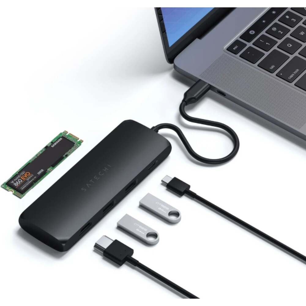 Satechi-Aluminium-USB-C-Hybrid-Multiport-adapter-cerny