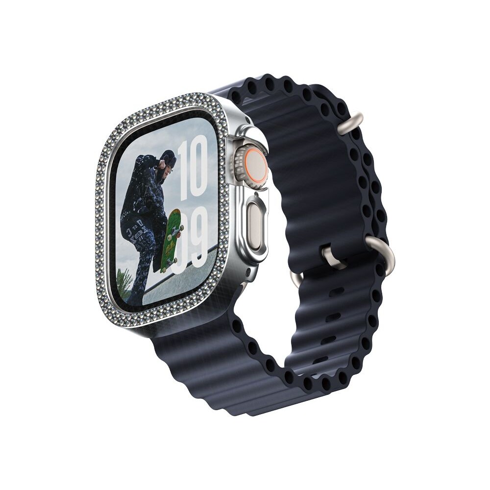 PanzerGlass-SAFE-Apple-Watch-Ultra-3-2-1-bumper-ramecek-trpytive-stribrny