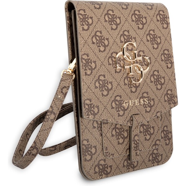 Guess-PU-4G-Metal-Logo-univerzalni-brasna-pro-telefon-hneda