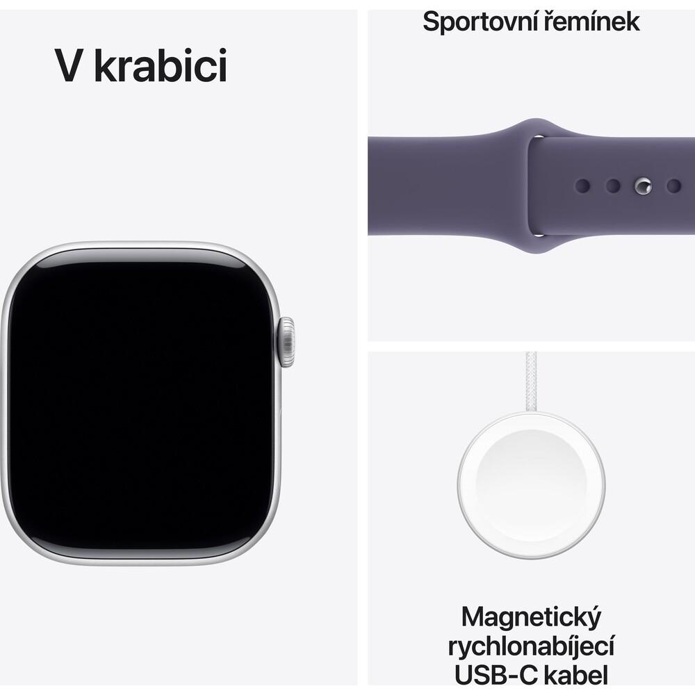 Apple-Watch-Series-11-42mm-Stribrny-hlinik-s-mlzne-fialovym-sportovnim-reminkem-M-L