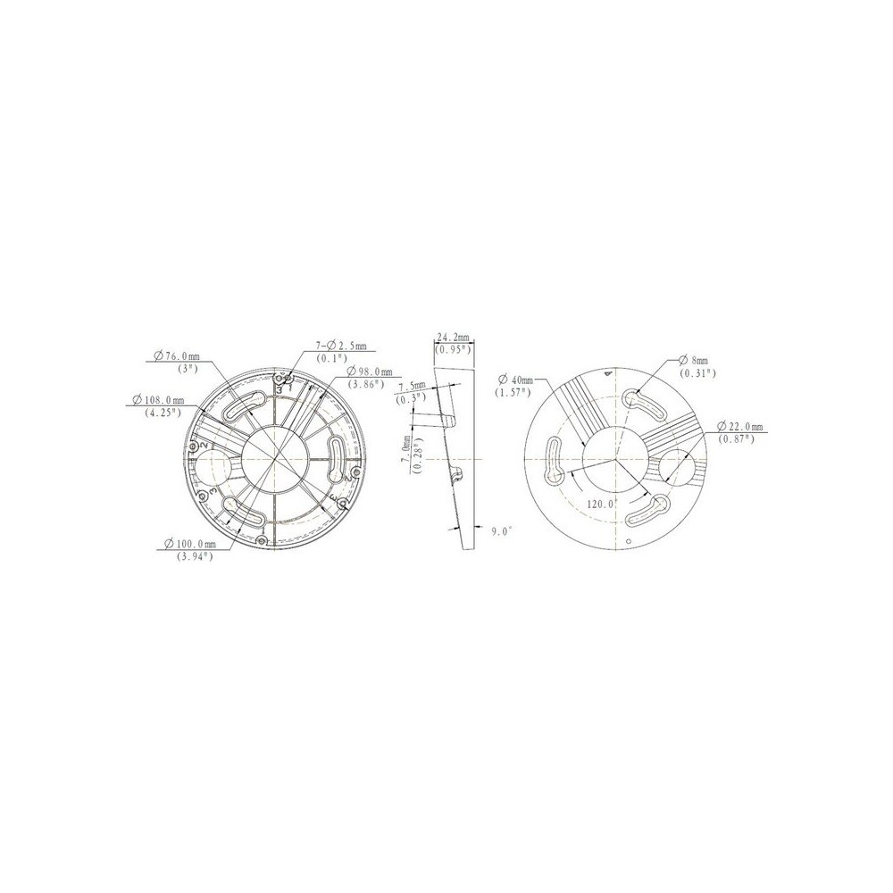 Uniview-adapter-pro-montaz-na-strop-pro-Uniview-dome-kamery