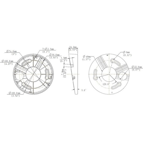 Uniview-adapter-pro-montaz-na-strop-pro-Uniview-dome-kamery