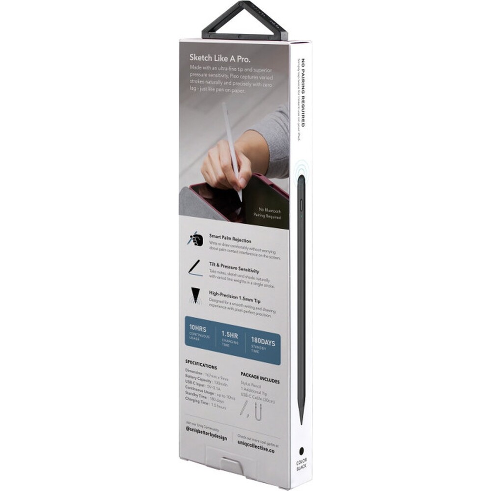 UNIQ-PIXO-magneticky-stylus-pro-iPad-cerny