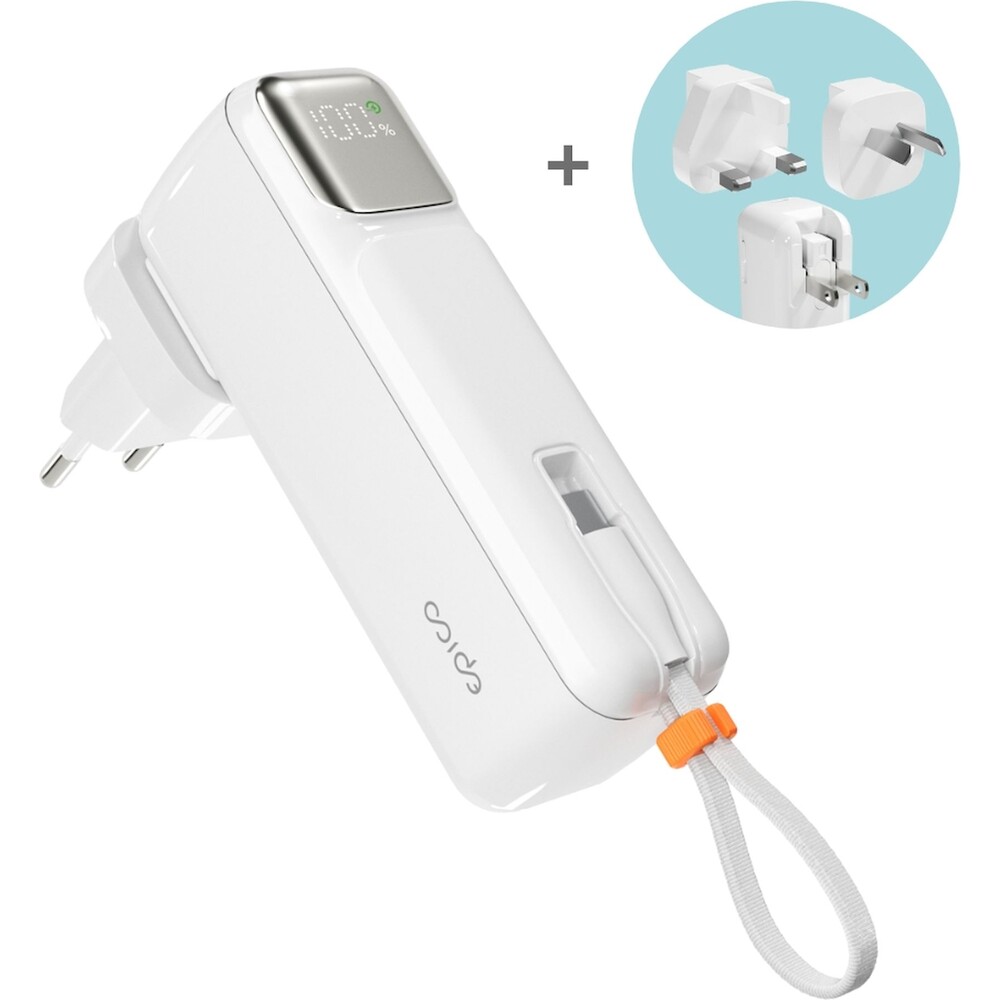 Epico-UltraPack-2v1-5000mAh-cestovni-powerbanka-a-sitovy-adapter-bila