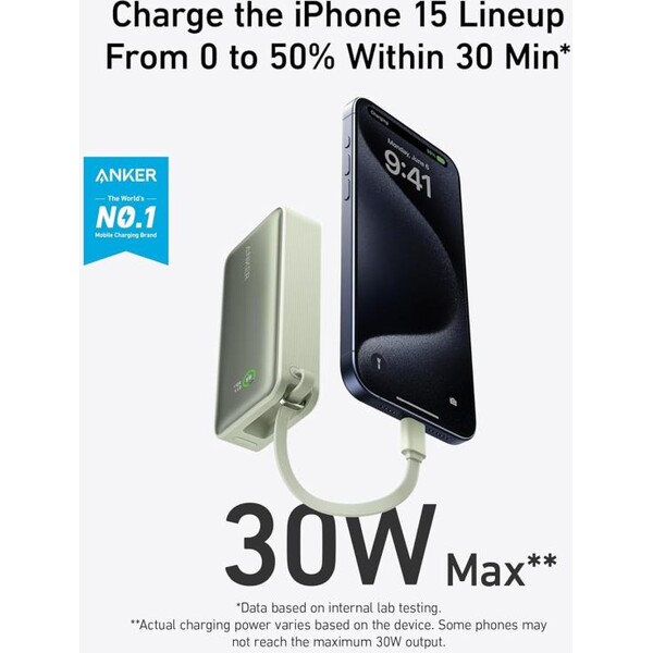 Anker-545-powerbanka-10000mAh-30W-s-kabelem-USB-C-zelena