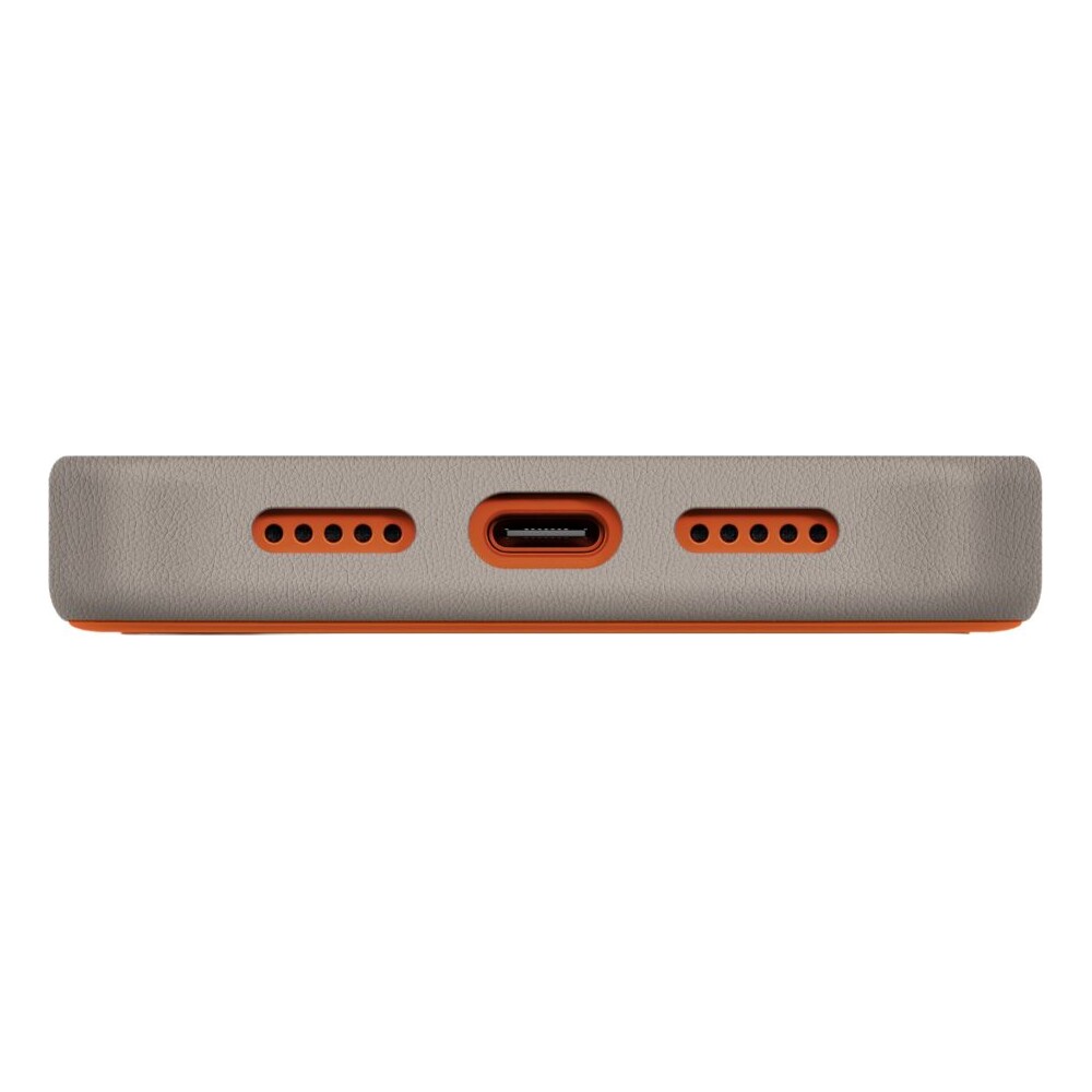 UNIQ-Lyden-DS-Premium-Leatherette-MagClick-MagSafe-kryt-iPhone-17-Pro-Flame-Orange