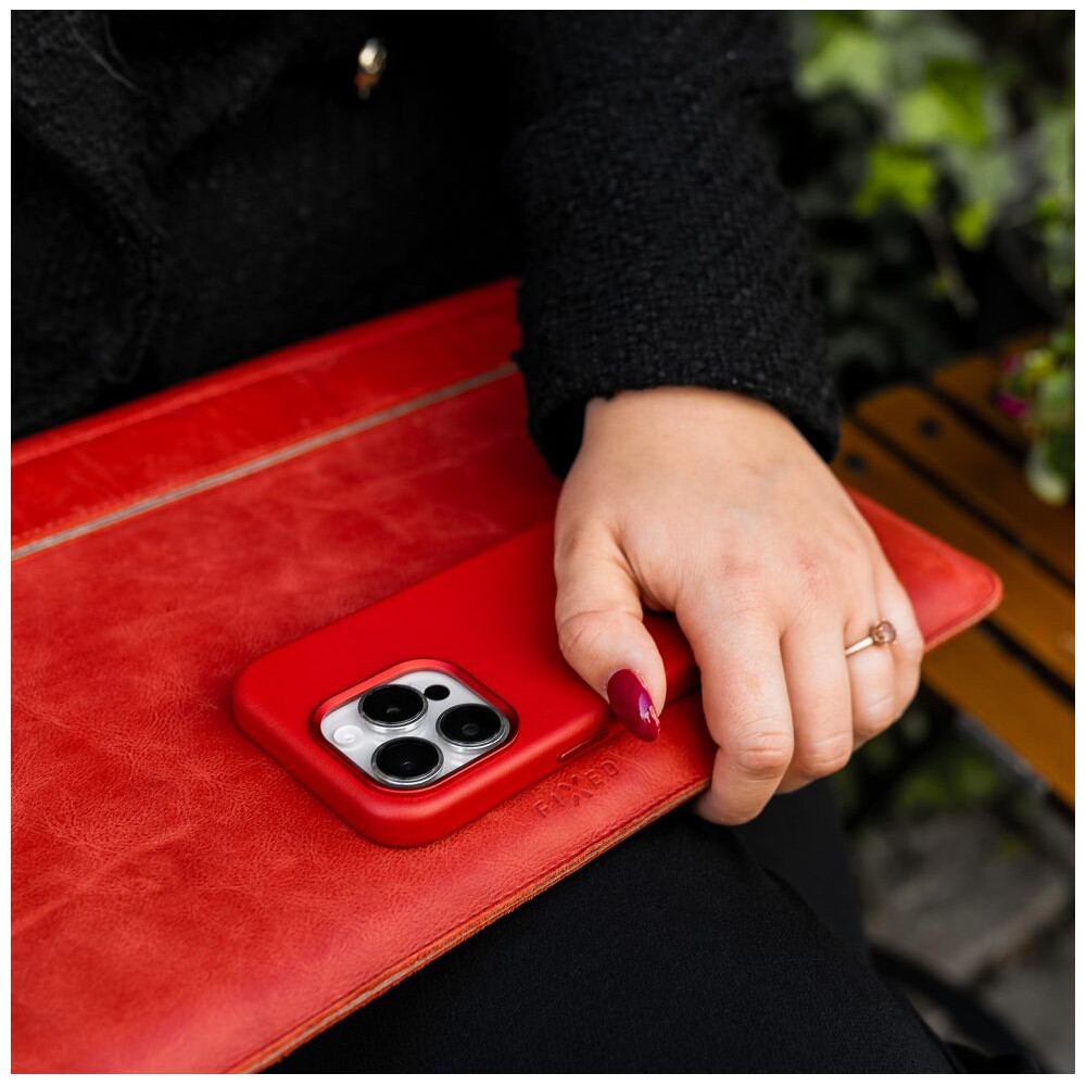 FIXED-MagLeather-kozeny-kryt-s-MagSafe-Apple-iPhone-16-Pro-cerveny