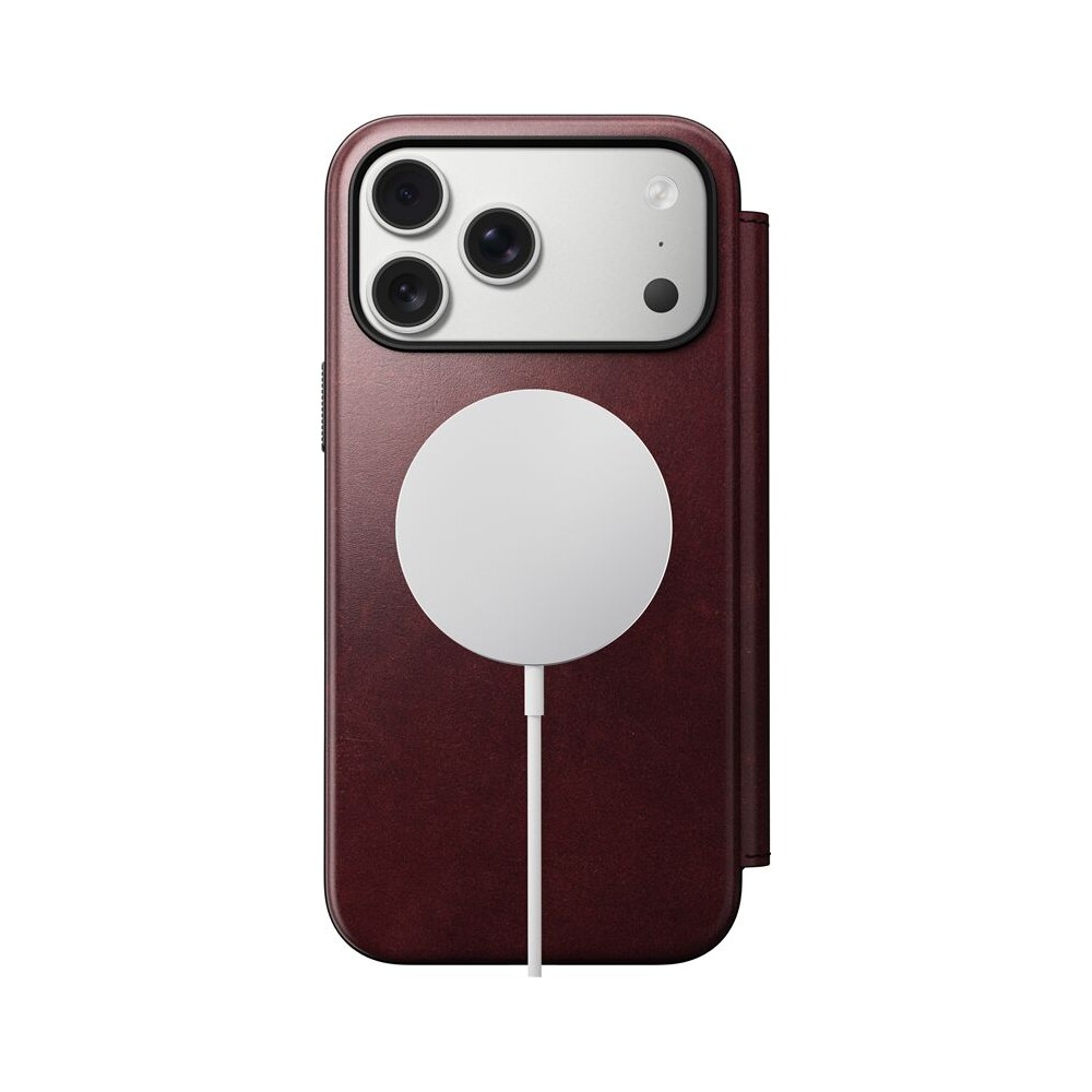 Nomad-Modern-Leather-Folio-Horween-MagSafe-kozene-pouzdro-iPhone-17-Pro-Max-Burgundy