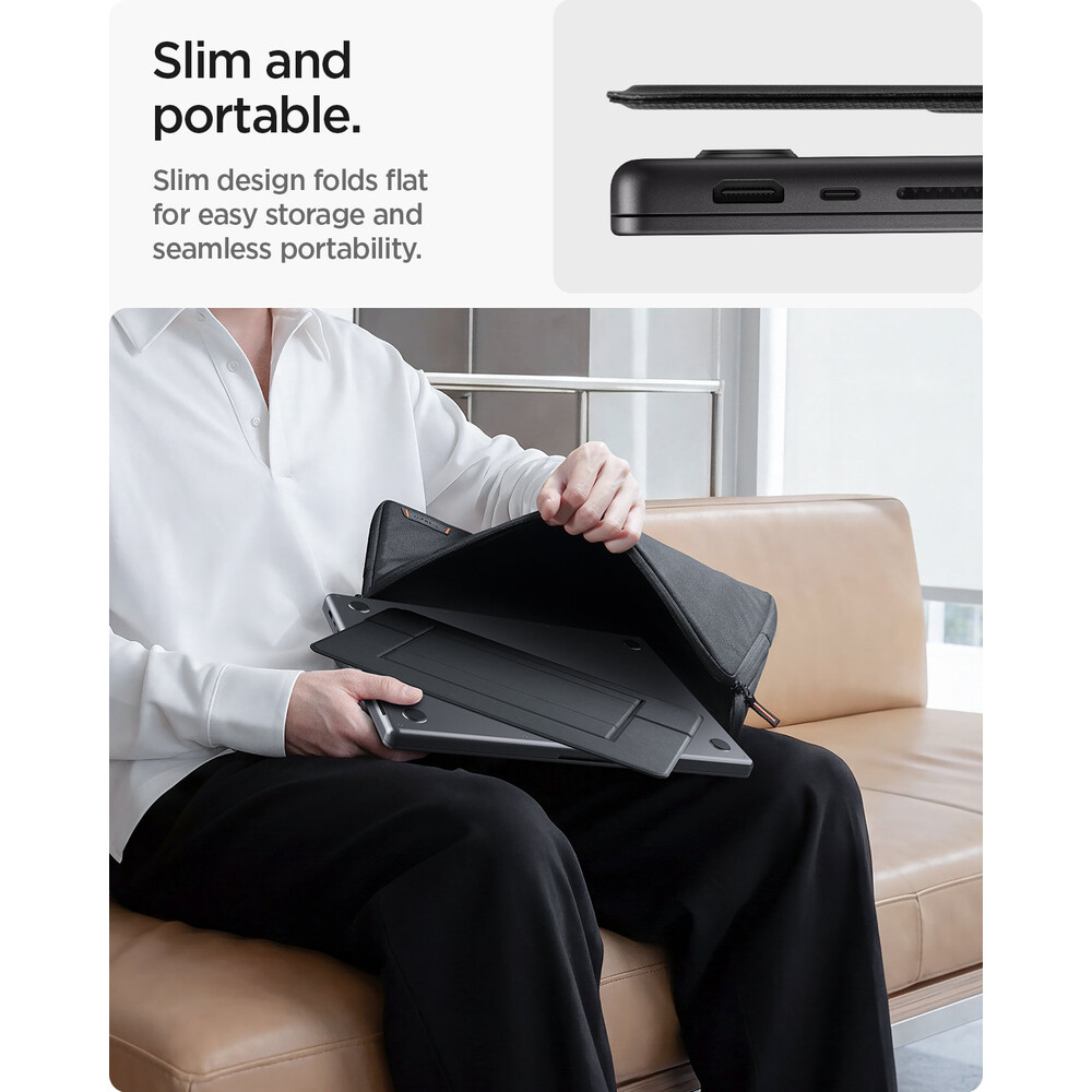 Spigen-Slim-Fold-Laptop-Stand-LD201-S7-stojanek-cerny