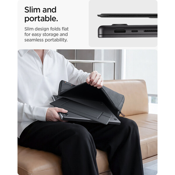 Spigen-Slim-Fold-Laptop-Stand-LD201-S7-stojanek-cerny