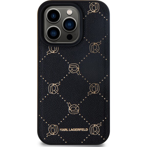 Karl-Lagerfeld-PU-Karl-Heads-Pattern-Magsafe-zadni-kryt-pro-iPhone-15-Pro-Max-cerny
