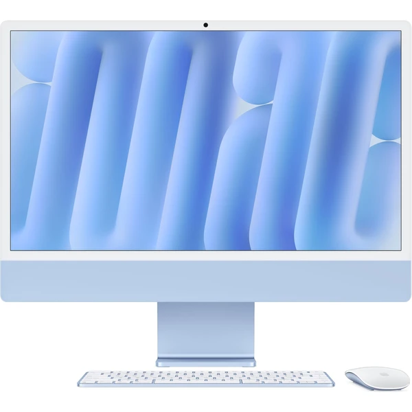 CTO Apple iMac 24" M4 (2024) 10CPU / NANO / modrá / 2TB / Mouse / CZ Touch ID KLV / 1Gbps / 32GB - All-in-one - Hlavní obrázek