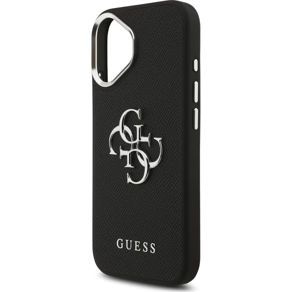 Guess-PU-Grained-4G-Metal-Logo-kryt-iPhone-17-cerny