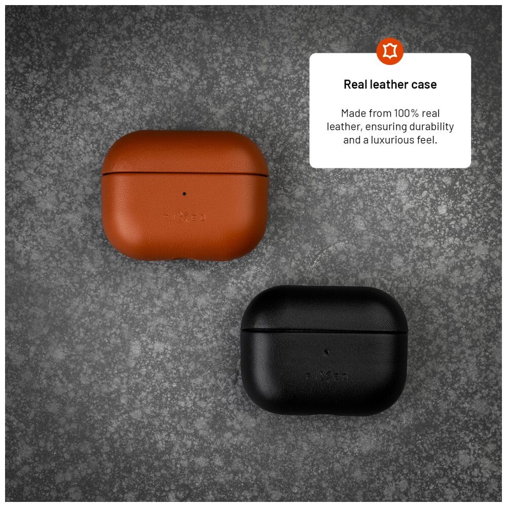 FIXED-PodsLeather-kozene-pouzdro-pro-Apple-AirPods-3-cerne