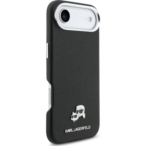 Karl-Lagerfeld-PU-Karl-and-Choupette-Heads-Pins-MagSafe-kryt-iPhone-Air-cerny
