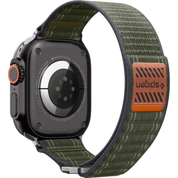 Spigen-Fabric-Band-reminek-hook-and-loop-Apple-Watch-49-46-45-44mm-zeleny