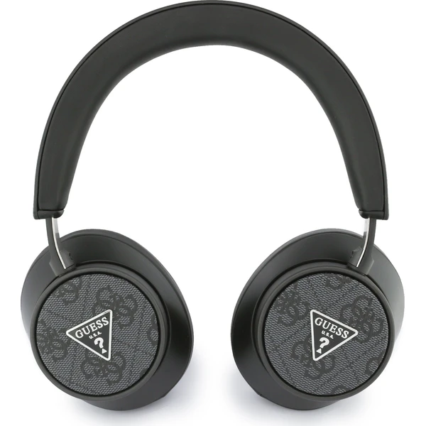 Guess-PU-Leather-4G-Triangle-Logo-ENC-Bezdratova-sluchatka-cerna