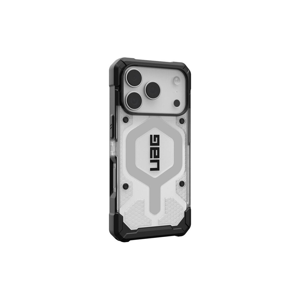 UAG-Pathfinder-Clear-Magsafe-kryt-iPhone-17-Pro-ciry-stribrny