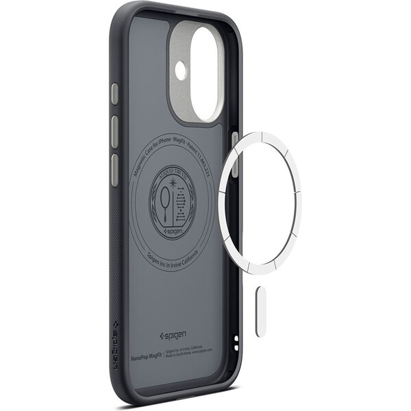 Spigen-Nano-Pop-MagSafe-kryt-iPhone-17-black-sesame