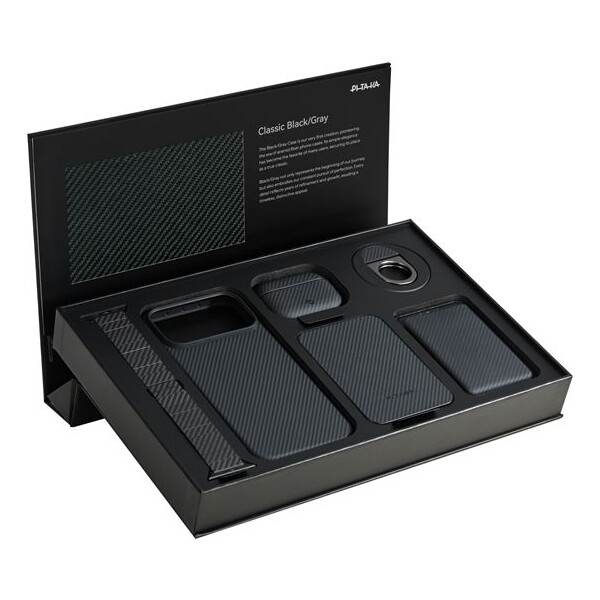 Pitaka-Gift-Box-premiovy-darkovy-balicek-pro-iPhone-17-Pro-Max-Classic-Black-Collection