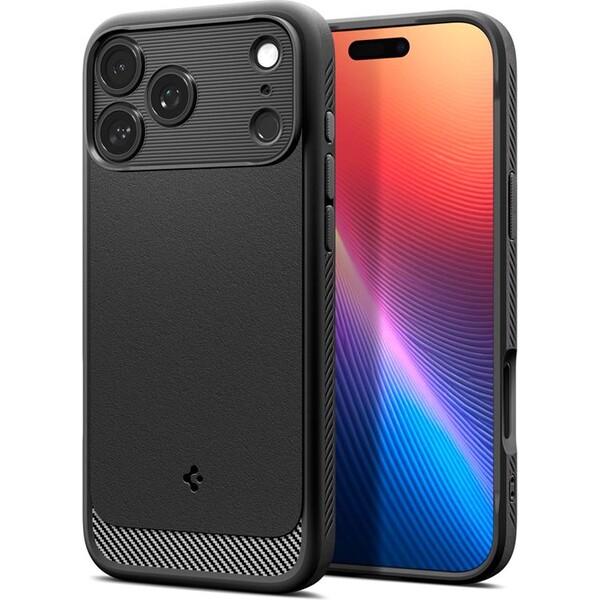 Spigen-Rugged-Armor-MagSafe-kryt-iPhone-17-Pro-Max-matte-black