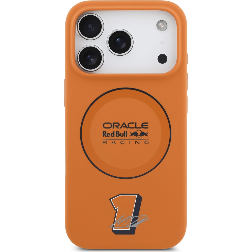 Oracle-Red-Bull-Racing-Silicone-Blue-Ring-MagSafe-kryt-iPhone-17-Pro-oranzovy