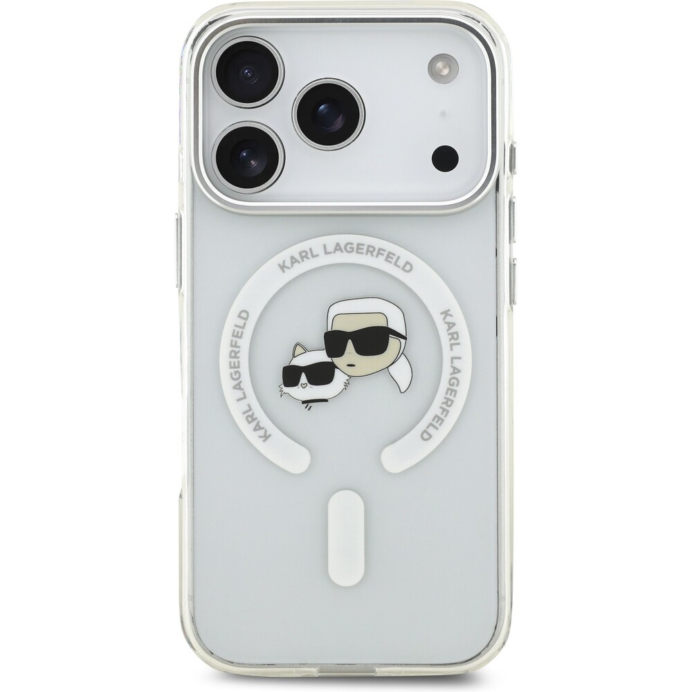 Karl-Lagerfeld-IML-K-CH-Heads-Metal-Frame-MagSafe-kryt-iPhone-17-Pro-ciry