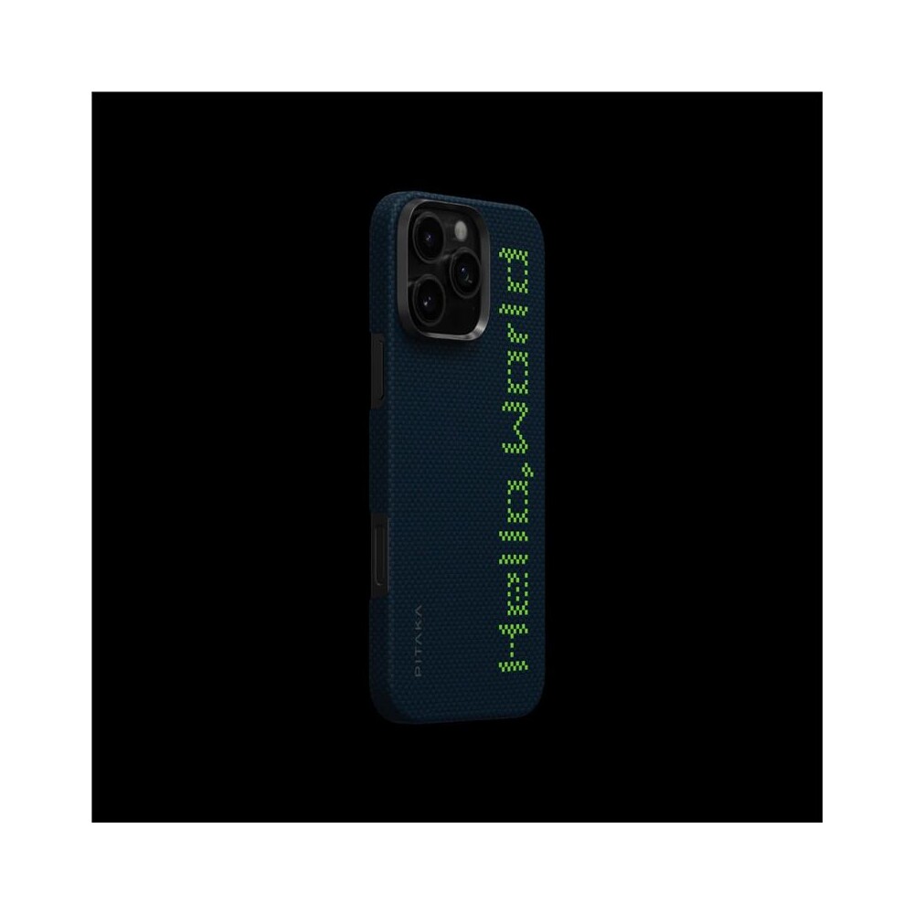 Pitaka-Tactile-Woven-Case-kryt-iPhone-16-Pro-Max-Hello-World